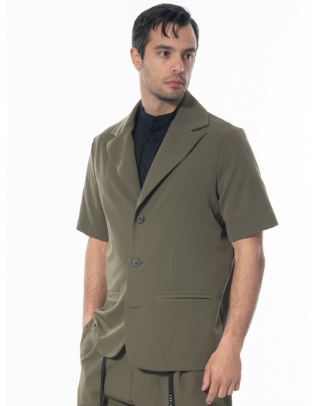 NINETEEN Short sleeve jacket K24-1031 Khaki NINETEEN - 3