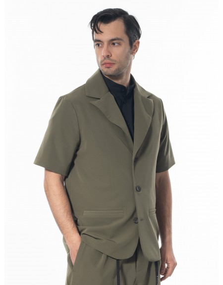 NINETEEN Short sleeve jacket K24-1031 Khaki NINETEEN - 4