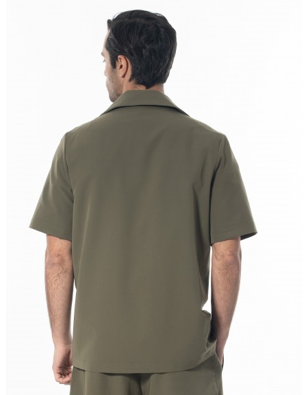 NINETEEN Short sleeve jacket K24-1031 Khaki NINETEEN - 2