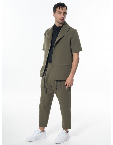 NINETEEN Short sleeve jacket K24-1031 Khaki NINETEEN - 8