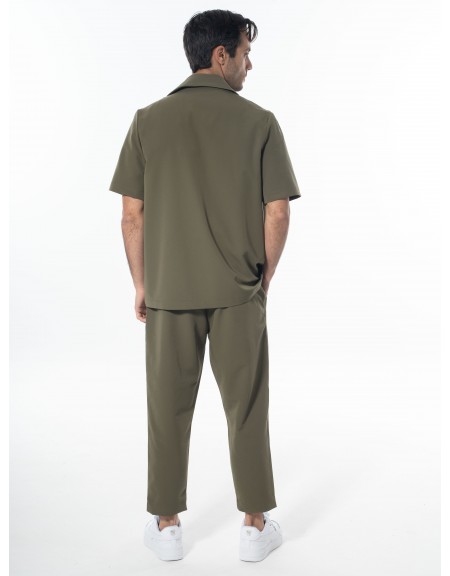 NINETEEN Short sleeve jacket K24-1031 Khaki NINETEEN - 7