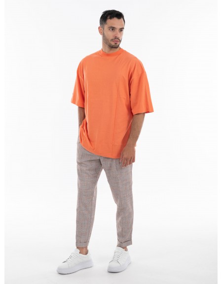 OVER-D Παντελόνι OE1S2S4P10 Γκρι - Κεραμμυδί OVER-D - 6