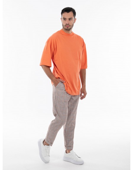 OVER-D Παντελόνι OE1S2S4P10 Γκρι - Κεραμμυδί OVER-D - 7