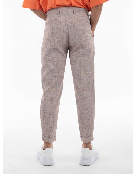 OVER-D Παντελόνι OE1S2S4P10 Γκρι - Κεραμμυδί OVER-D - 4