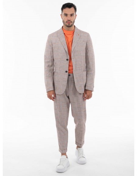 OVER-D Παντελόνι OE1S2S4P10 Γκρι - Κεραμμυδί OVER-D - 9