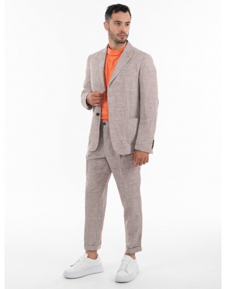 OVER-D Παντελόνι OE1S2S4P10 Γκρι - Κεραμμυδί OVER-D - 10