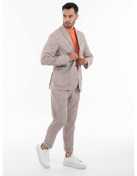 OVER-D Παντελόνι OE1S2S4P10 Γκρι - Κεραμμυδί OVER-D - 11