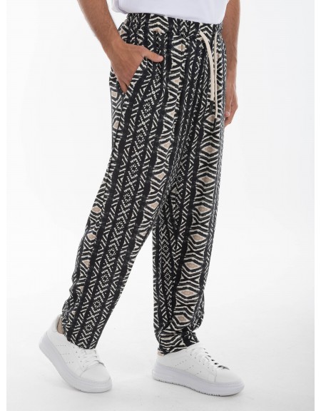 XAGON MAN Linen pants 1ZXAG83 Black XAGON MAN - 3