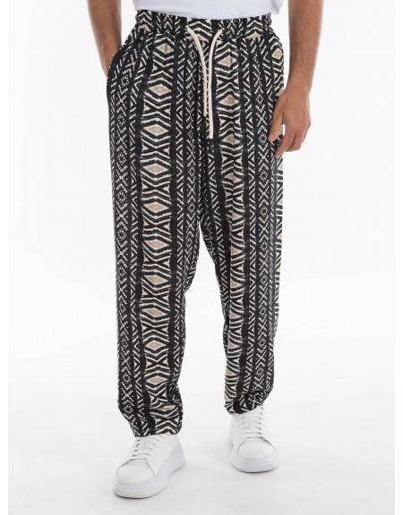 XAGON MAN Linen pants 1ZXAG83 Black XAGON MAN - 10