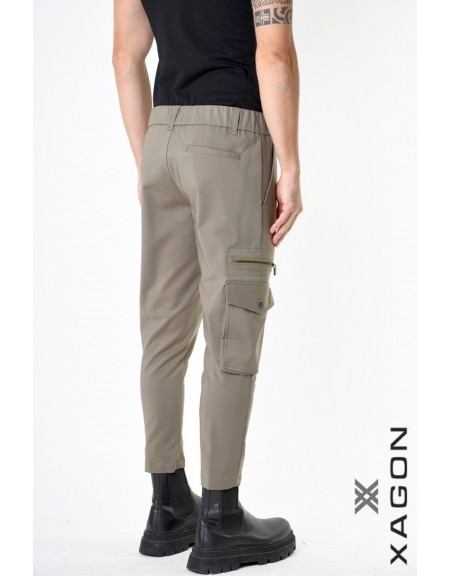 XAGON MAN Cargo Παντελόνι A24032ZPRM20 Λαδί XAGON MAN - 5