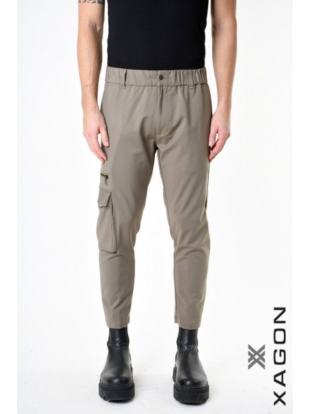 XAGON MAN Cargo Παντελόνι A24032ZPRM20 Λαδί XAGON MAN - 8