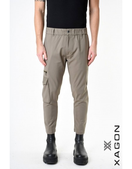 XAGON MAN Cargo Παντελόνι A24032ZPRM20 Λαδί XAGON MAN - 8