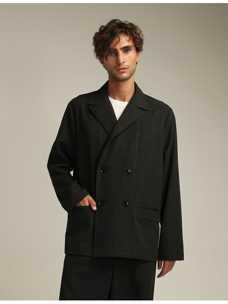 NINETEEN Cross-stitch jacket X24-1035 Black NINETEEN - 3