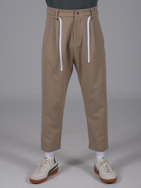 NINETEEN Παντελόνι X24-1004 Μπεζ NINETEEN - 6