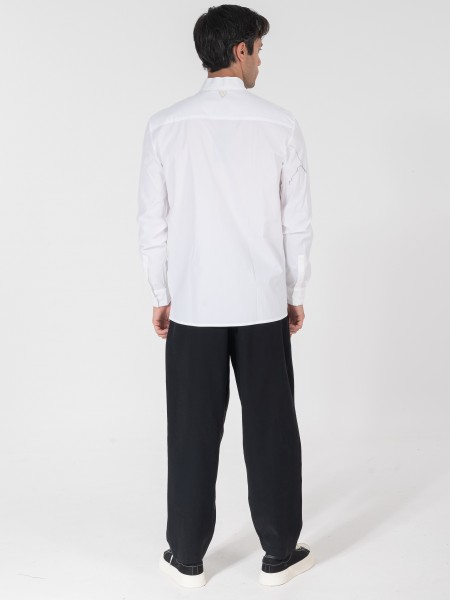 NINETEEN Πουκάμισο K25-1014 Λευκό NINETEEN - 2