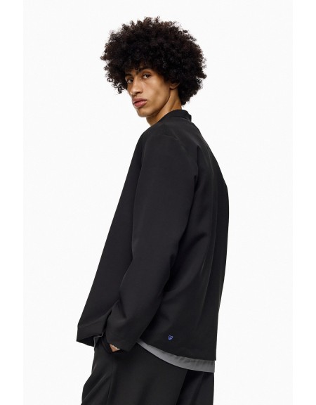 DIVERSE Πουκάμισο mao 25546873428 Μαύρο DIVERSE - 3