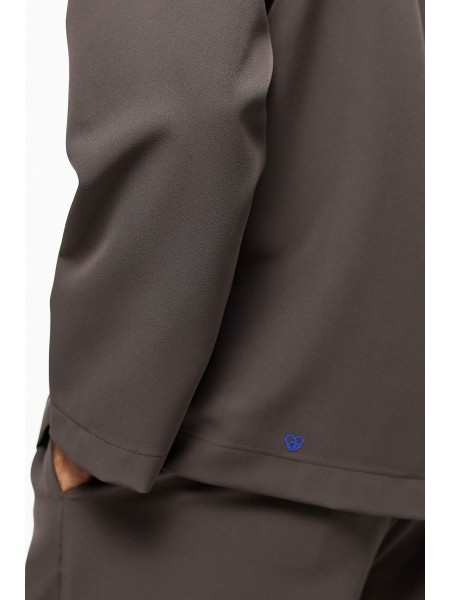 DIVERSE Πουκάμισο mao 25546873428 Γκρι DIVERSE - 6