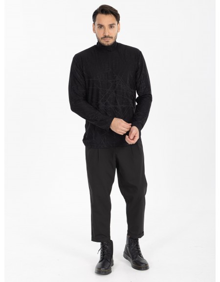 1.IX Lupeto T-shirt X25-1.IX1009 Black NINETEEN - 4