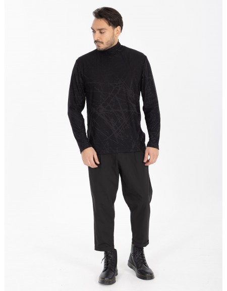 1.IX Lupeto T-shirt X25-1.IX1009 Black NINETEEN - 5