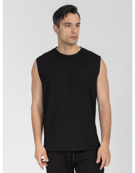 DIVERSE Sleeveless T-shirt 26047-081-533 Black DIVERSE - 1