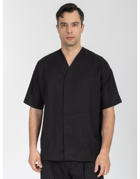 NINETEEN Short sleeve shirt K26-1062 Black NINETEEN - 7