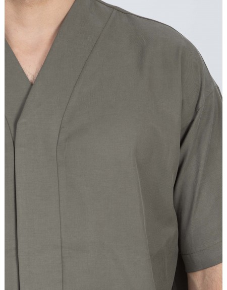 NINETEEN Short sleeve shirt K26-1062 Olive NINETEEN - 5