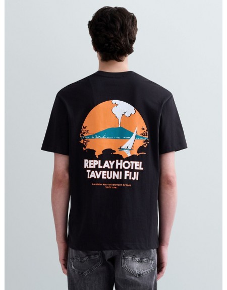 REPLAY T-shirt M3397.000.23608P Μαύρο REPLAY - 2