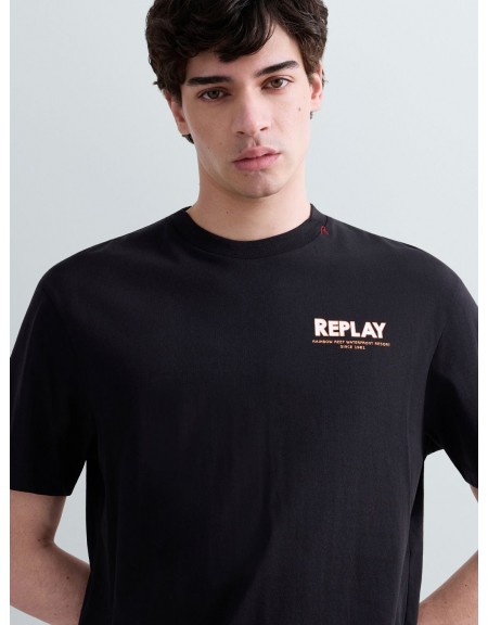 REPLAY T-shirt M3397.000.23608P Μαύρο REPLAY - 3
