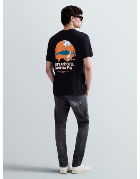 REPLAY T-shirt M3397.000.23608P Μαύρο REPLAY - 6