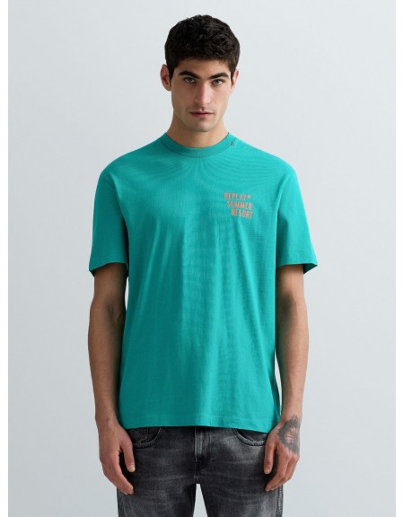 REPLAY T-shirt M3378.000.23608P Petrol REPLAY - 1