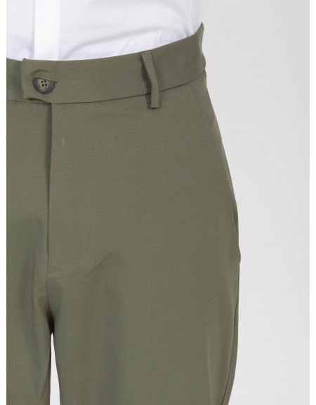 NINETEEN Pants K26-1007 Olive NINETEEN - 3