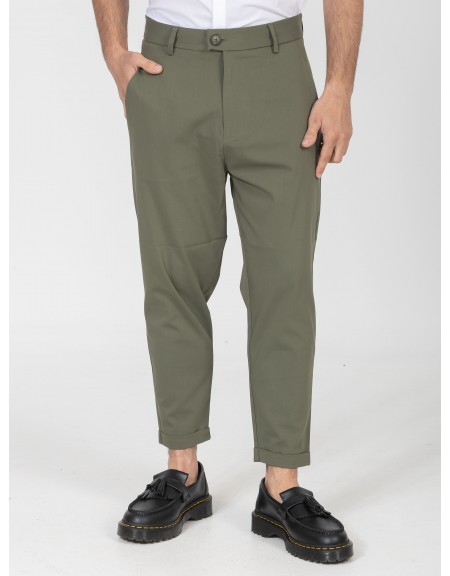 NINETEEN Pants K26-1007 Olive NINETEEN - 1