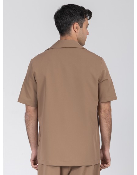 NINETEEN Short sleeve jacket K26-1005 Brown - Beige NINETEEN - 2