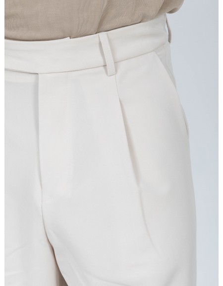 NINETEEN Pants K26-1006 Ecru NINETEEN - 3