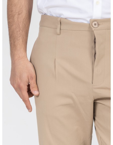 NINETEEN Pants K26-1008 Beige NINETEEN - 3