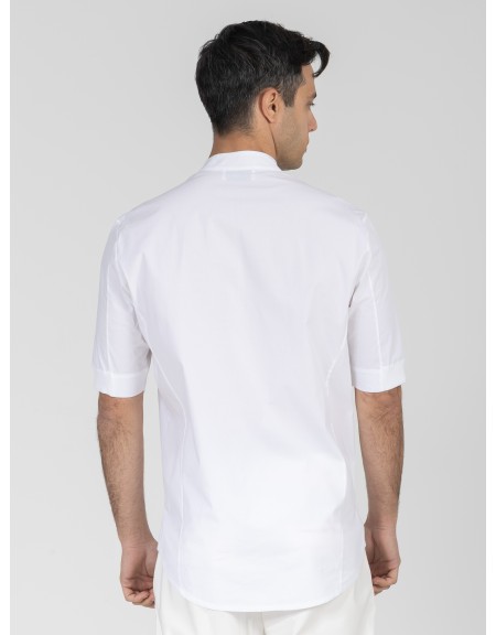 NINETEEN Short sleeve mao shirt K26-1003 White NINETEEN - 2