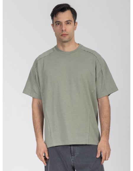 NINETEEN T-shirt K26-1050 Λαδί NINETEEN - 1