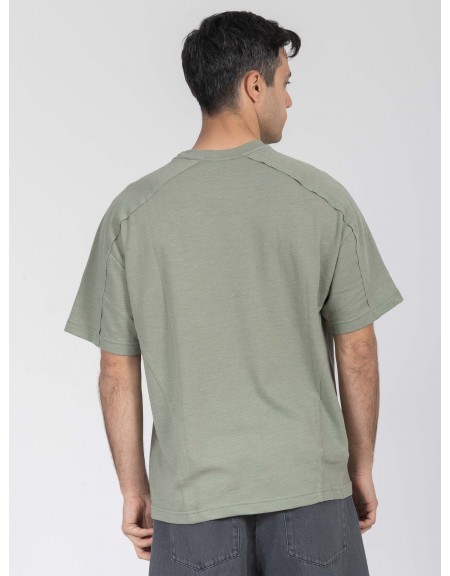NINETEEN T-shirt K26-1050 Λαδί NINETEEN - 2