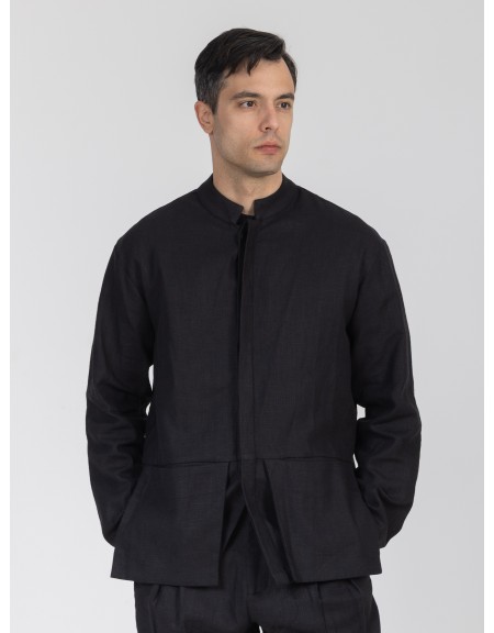 1.IX Mao Shirt K26-1.IX1023 Black NINETEEN - 1