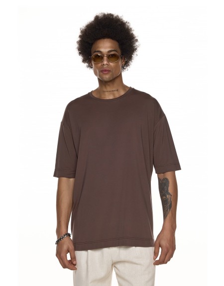 DIVERSE T-shirt 23047-281-452 Καφέ DIVERSE - 1