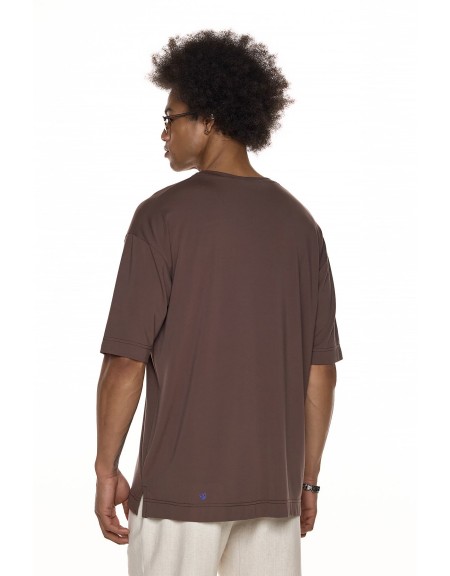 DIVERSE T-shirt 23047-281-452 Καφέ DIVERSE - 3