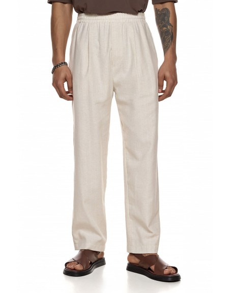 DIVERSE Παντελόνι 26044-892-465 Μπεζ DIVERSE - 1