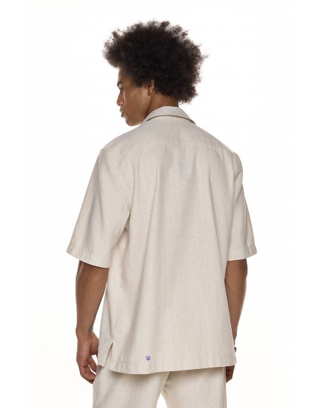 DIVERSE Short sleeve shirt 26046-390-465 Beige DIVERSE - 3