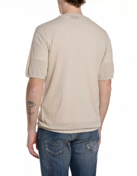 REPLAY T-shirt UK5164.000.G24028 Beige REPLAY - 2