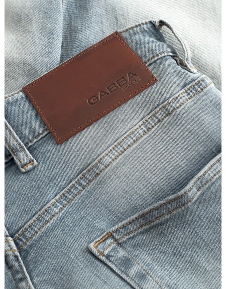 GABBA Jean pants ALEX CROS CROPPED Blue GABBA - 6