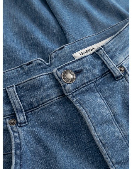 GABBA Jean Παντελόνι ALEX DHERA CROPPED Μπλε GABBA - 5