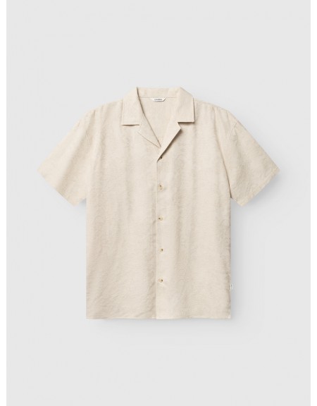 GABBA Short-sleeved shirt JENS OVER RESORT SOFT SS Ecru GABBA - 1