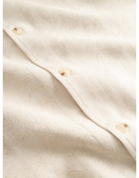 GABBA Short-sleeved shirt JENS OVER RESORT SOFT SS Ecru GABBA - 4