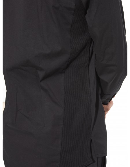 NINETEEN Mao Shirt K26-1004 Black NINETEEN - 3