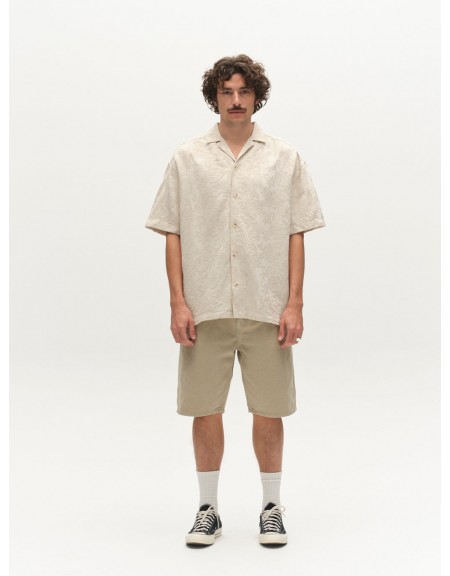 GABBA Short-sleeved shirt STEVEN CROCH SS Ecru GABBA - 6